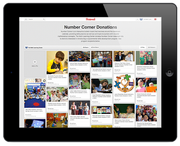 Number Corner Donation Program | The Math Learning Center